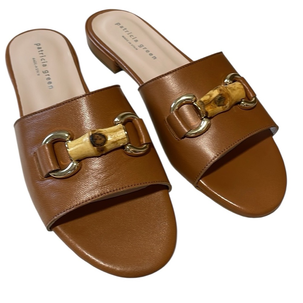 PATRICIA GREEN Collection | Charlie Bamboo Buckle Sandal, size: US 8 *NEW*